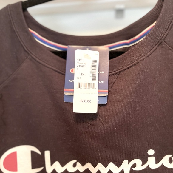 Brand new size 3X women’s black champion sweatshirt - Picture 1 of 3
